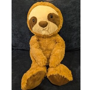 Jumbo 20" Spark Create Imagine Sloth Plush Large Brown Shaggy Stuffed Animal EUC